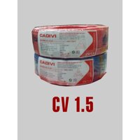 Dây cáp điện Cadivi CV 1.5 (dây đơn, cuộn 100m)