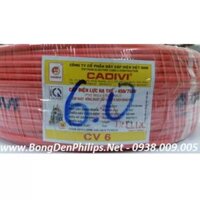 Dây cáp điện CADIVI CV 6.0 mm2