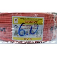 Dây cáp điện CADIVI CV 6.0 mm2