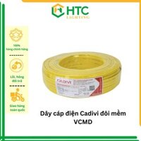 Dây cáp điện Cadivi mềm VCM 1,5 &amp; Vcm 2,5 - Cuộn 100 mét - VÀNG - Vcm 1.5