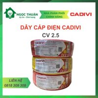 Dây cáp điện đơn Cadivi CV 2.5 - 0.6/1KV