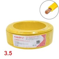 Dây cáp điện đơn Cadivi CV 3.5mm2 cuộn 100 mét CV/LF-3.5