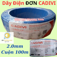 Dây Cáp Điện  Đơn CADIVI CV 2.0 Cuộn 100 MÉT