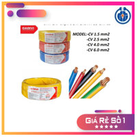 Dây cáp điện đơn cadivi CV 1.0, 1.25,1.5 ,2.5 ,3.5 ,4.0, 5.5 ,6.0 , 8.0 mm2 - cuộn 100 mét