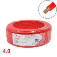 Dây cáp điện đơn Cadivi CV 4.0mm cuộn 100 mét CV/LF-4