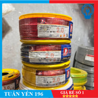 Dây Cáp Điện Đơn CV 1.0,2.0,2.5 DAPHACO -100 mét lõi đồng nguyên chất, vỏ bọc PVC cao cấp-Hàng Chính hãng