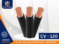 Dây cáp điện hạ thế 1 lõi đơn cứng Cadivi CV 120 mm2 - 0,6/1 KV