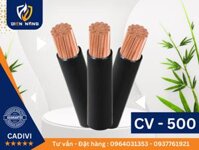 Dây cáp điện hạ thế 1 lõi đơn cứng Cadivi CV 500 mm2 - 0,6/1 KV