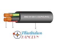 Dây cáp điện Sino, Cáp treo hạ thế VV 3x25+1x16