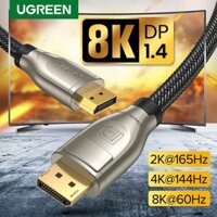 Dây Cáp Displayport 1.4 Ugreen 60842 80724 Chính Hãng DP112 (8K@60Hz x 4K@144Hz x 2K@165Hz)