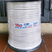 Dây cáp đồng trục liền nguồn 50m Sino RG59 lõi hợp kim vỏ màu trắng