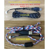 Dây cáp dù Paracord cho chuột gaming SteelSeries: RAW, XAI, SENSEI TEN, MLG, FNATIC, KINZU V1 2