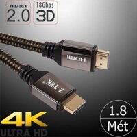 Dây cáp HDMI 2.0 2k*4k Hỗ trợ 3D 1,8M Z-TEK ZY265  cao cấp - Dây HDMI 2.0 2K*4K 3D