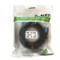 Dây Cáp HDMI G-Net Loại Tròn 5m tivi, chơi game, máy chiếu, chuẩn full HD, HDMI 2.0 - 005058