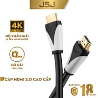 Dây cáp HDMI JSJ chuẩn 2.0 hỗ trợ 3D/4K/Ultra HD/Ethernet dài 10M