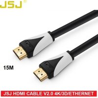 Dây cáp HDMI JSJ dài 15M chuẩn 2.0-3D-4K-Ultra HD-Ethernet