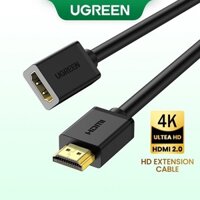 Dây, Cáp HDMI nối dài 2M hỗ trợ 4K 2K chính hãng Ugreen 10142 cao cấp