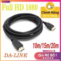 Dây Cáp HDMI tròn loại tốt 20m - 15m -10m chuẩn hình ảnh 2k, 3D, Ultra HD - Chính Hãng DA-LINK