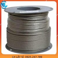 Dây cáp inox 304 (4 ly x 10m). dây phơi quần áo. dây phơi đa năng không han r cáp thép giá sỉ THÁI BÌNH VINA
