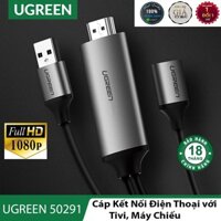 Dây cáp kết nối Điện Thoại với Tivi, Máy Chiếu cổng HDMI - phân giải Full HD1080p@60Hz - UGREEN 50291