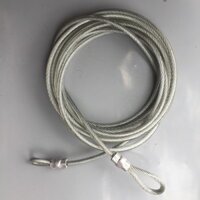 Dây cáp khóa xe bọc nhựa phi 8 dài 15m