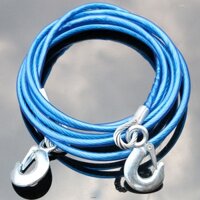 Dây cáp khoá xe máy bọc nhựa , cáp khóa xe 4m 10 ly cực kỳ chắn chắn,kèm 2 móc cẩu