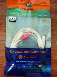 Dây Cáp Loa Jack 3.5 ra 2 đầu bông sen AV dài 1.8m JSJ – CHOSEAL