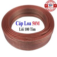 Dây cáp loa truyền âm thanh từ Amply ra Loa dàn Karaoke lõi 100 Tim dài 40m, 50m - Thương hiệu Toppoinmt Núi