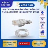 Dây cáp mạng bấm sẵn 2 đầu 25m RJ45 CAT5e UTP Kingmaster TY250