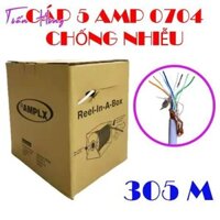 Dây Cáp Mạng Cable AMP 0704/ 0520/ 0238 CHỐNG NHIỄU - CÁP MẠNG CHÍNH HÃNG 305M GOOD 9999. Chuyên Dùng Phòng Nét