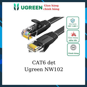 Dây cáp mạng đúc sẵn dẹt Cat6 dài 30m 26AWG Ugreen 50182