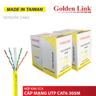 Dây cáp mạng Golden Link UTP CAT6 VÀNG 305m