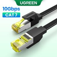 Dây cáp mạng Lan UGREEN CAT7 10Gbps 600MHz CAT 7 thích hợp cho Laptop PS 4 RJ45 hàng chính hãng - 3M