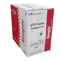 Dây cáp mạng LS U/UTP CAT5e 24AWG lõi đồng đặc 4 đôi vỏ PVC CMX mà                       – TINHOCNGOISAO.COM