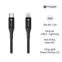 Dây Cáp MAZER ALU.DURA.TEK II USB-C to Lighting 30W PD Fast Charging (1.2m)