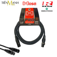 Dây Cáp Micro Hosa Pro Dài 3m 2 Đầu Canon XLR REAN HMIC-010 Cable Đực sang Cái