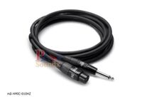 Dây Cáp Micro Hosa Pro XLR3F to 1/4″ TS (Canon cái ra 6 ly)