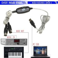 Dây Cáp Midi Sang USB Cho Organ - Thiết Bị Chuyển Đổi Âm Thanh Cho Nhạc Cụ Midi Kết Nối Với Máy Tính
