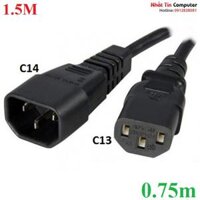 Dây cáp nguồn C13 C14 nối UPS, PDU, Server dài 1.5m tiết diện 3x0.75mm