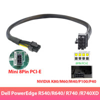 Dây cáp nguồn Mini 8Pin GPU to 8PIN PCI-E VGA Nvidia K80 M40 M60 P40 P100. Dùng cho Dell PowerEdge R540 R640 R740 R740XD