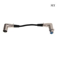 Dây Cáp Nối Đầu 3 Chấu XLR Góc 90 Độ Dài 0.2m Cho Micro