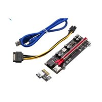 Dây cáp Riser USB 3.0 Nối Dài VGA từ PCI-E 1x to PCI 16x - 009s Plus - 8 tụ - viền kim loại bền.