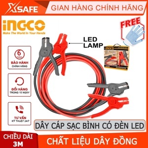 Dây cáp sạc bình có đèn led Ingco HBTCP6008L
