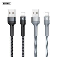 Dây cáp sạc chính hãng Remax RC-124i hỗ trợ sạc nhanh  - Iphone - Đen