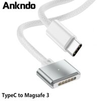 Dây cáp sạc chuyển đổi ANKNDO USB C sang Magsafe 3 thích hợp cho Mac/-book Air Pro 14" 16" A2442 A2485 2021 2022
