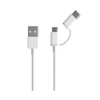 Dây Cáp Sạc Đa Năng 2 Trong 1 USB Type-C  Micro USB Xiaomi 0.3m - Hàng Chính Hãng