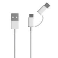 Dây Cáp Sạc Đa Năng 2 Trong 1 USB Type-C  Micro USB Xiaomi 1m - Hàng Chính Hãng