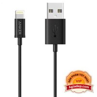 Dây cáp sạc điện thoại ANKER cao cấp sạc nhanh - Dùng cho iphone (Màu đen)