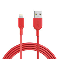 Dây Cáp Sạc Lightning Cho iPhone Anker PowerLine II 1.8m - A8433 - Hàng Chính Hãng - A8433H91 Đỏ