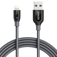 Dây Cáp Sạc Lightning Dành Cho iPhone Anker PowerLine+ 1.8m (Kèm Bao Da) – A8122 – Hàng Chính Hãng